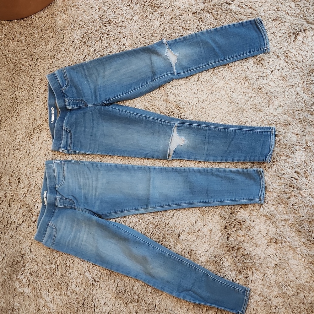Land's End jeggings, size 10, set of 2
